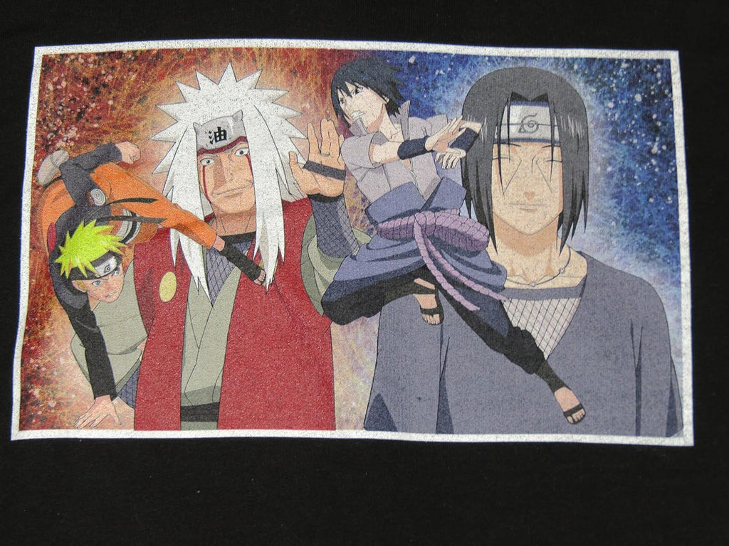 Shippuden Uzumaki & Sasuke Fighting Jiraiya Itachi Men'S Black Hoodie